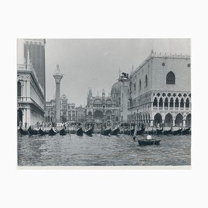 Erich Andres, Venice: Port with Gondolas, Italy, 1955, Black & White Photograph-DYV-1175590