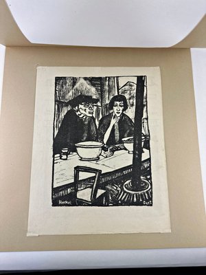 Erich Heckel, in the Muschelstube, 1916, Lithograph-QFT-2016482