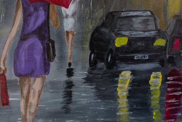 Ernest Carneado Ferreri, Día De Lluvia, 2000s, Acrylic Painting-NKY-1397064