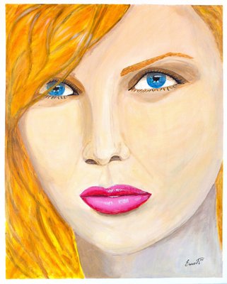 Ernest Carneado Ferreri, Mujer Rubia, 2000s, Acrylic Painting-NKY-1397068