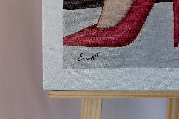 Ernest Carneado Ferreri, Zapatos Y Bolso, 2000s, Acrylic Painting-NKY-1397057