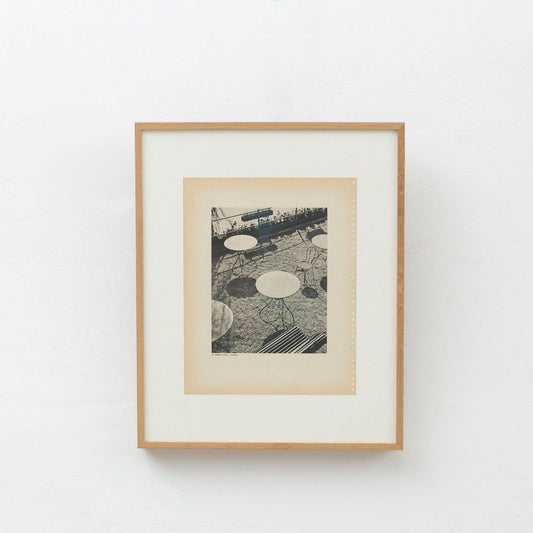 Ernest Koehli, Picnic Tables, 1940s, Photogravure