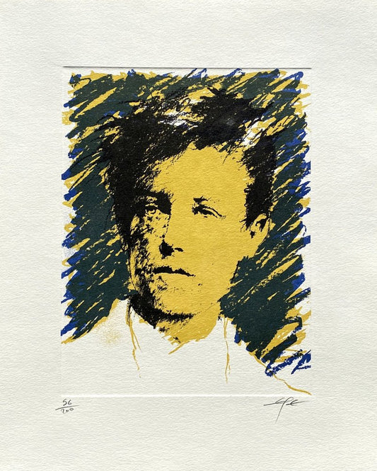 Ernest Pignon-Ernest, Rimbaud, 1986, Lithograph