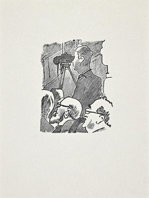 Ernesto Romagnoli, The Projection, Original Woodcut, 1963-ZCI-889932