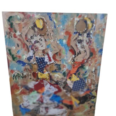 Ernesto Salvadó, Spainish Dancers, Mixed Media on Paper, Framed-TCS-1283209