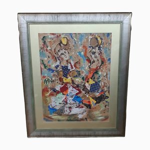 Ernesto Salvadó, Spainish Dancers, Mixed Media on Paper, Framed-TCS-1283209