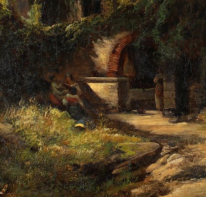 Ernst Schweinfurth, Southern Landscape, Italy, Albania, Oil on Canvas-QFT-2031448