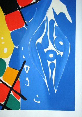 Ernst Wilhelm Nay, Composition, 1966, Original Lithograph-KHH-2044029