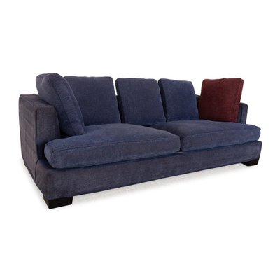 Eros 2100 Fabric Three Seater Dark Blue Sofa from Flexform-RQW-2036320