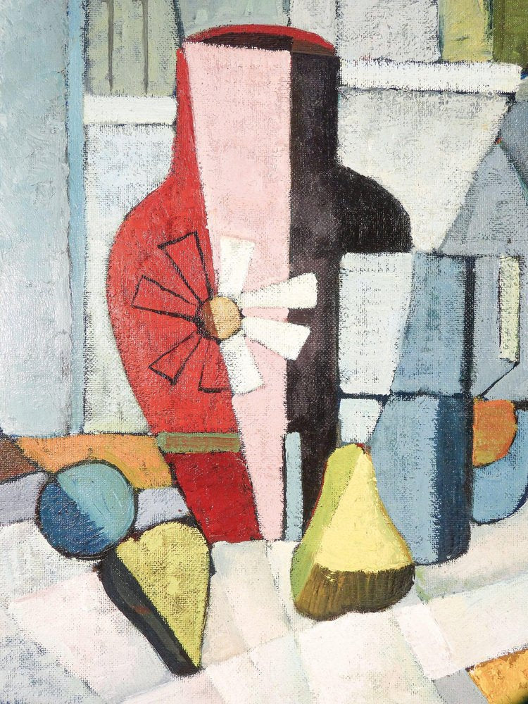 Eros Bonamini, Composition, 1974, Oil on Board