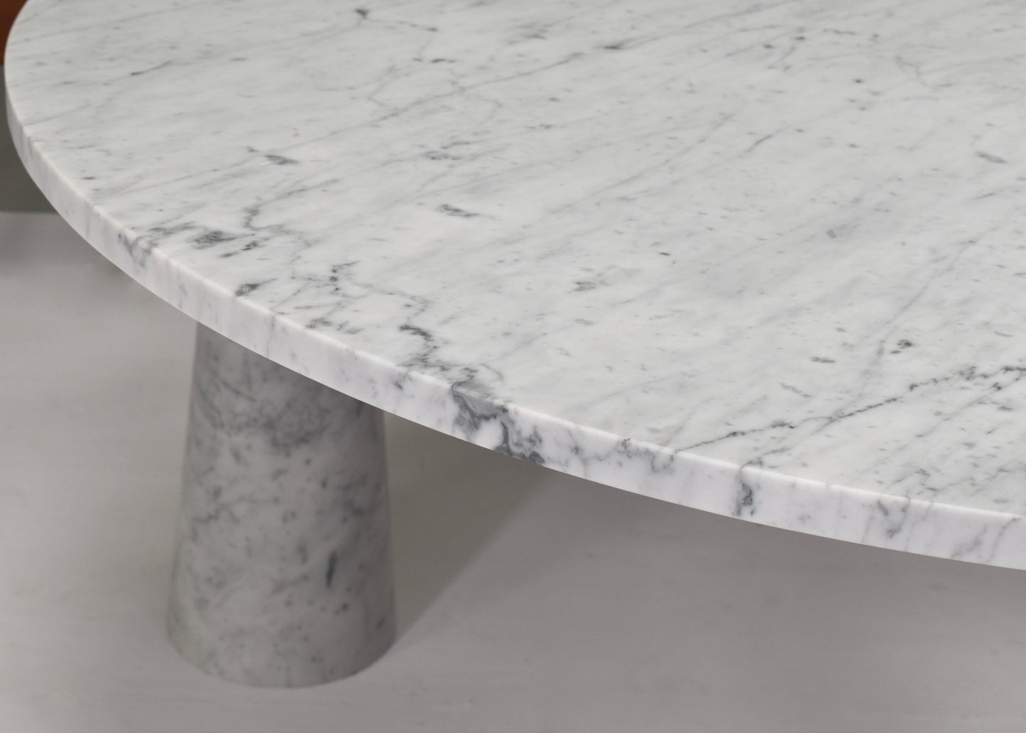 Eros Round Dining Table in Carrara Marble by Angelo Mangiarotti for Skipper, Italy, 1970s-TE-971407