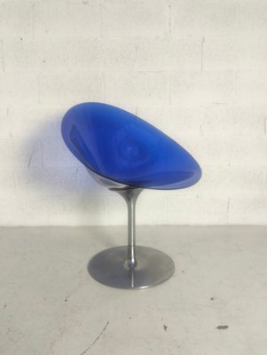 Eros Swivel Blue Chair by Philippe Starck for Kartell, 1990s-RNN-1770398