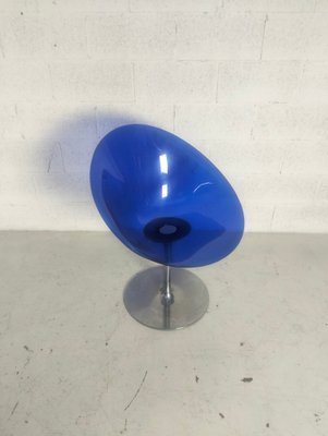 Eros Swivel Blue Chair by Philippe Starck for Kartell, 1990s-RNN-1770398