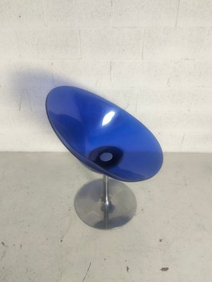 Eros Swivel Blue Chair by Philippe Starck for Kartell, 1990s-RNN-1770398