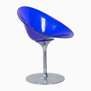 Eros Swivel Blue Chair by Philippe Starck for Kartell, 1990s-RNN-1770398