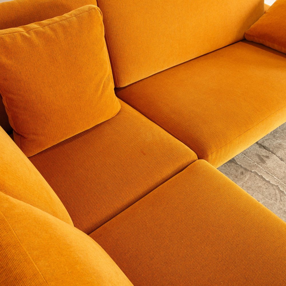 Erpo Cl 500 Fabric Corner Sofa in Yellow Gold