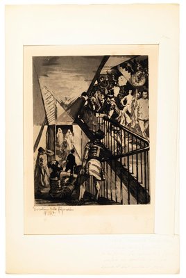 Escalier de la Fiuration - Etching and Aquatint by Charles Pierre Renouard 1881-ZCI-762026