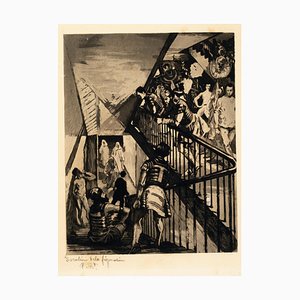 Escalier de la Fiuration - Etching and Aquatint by Charles Pierre Renouard 1881-ZCI-762026