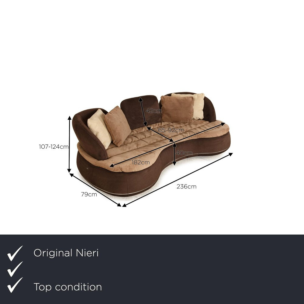 Espace Fabric Three-Seater Sofa from Nieri