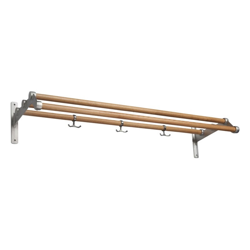 Nostalgi 291 hat rack by Essem Design #100 cm, oak - aluminium #