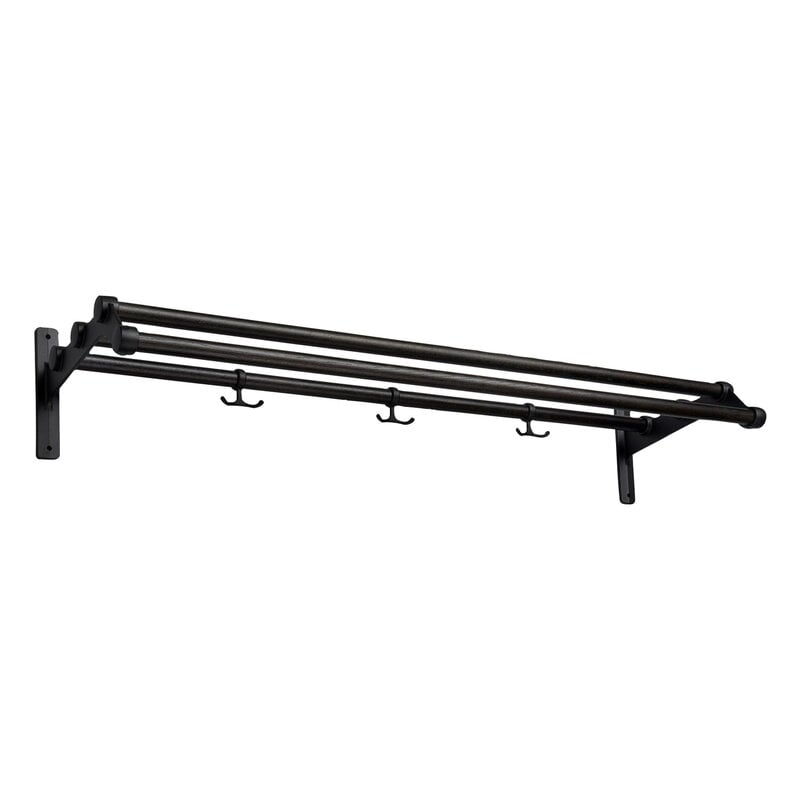 Nostalgi 291 hat rack by Essem Design #100 cm, black stained oak - black #