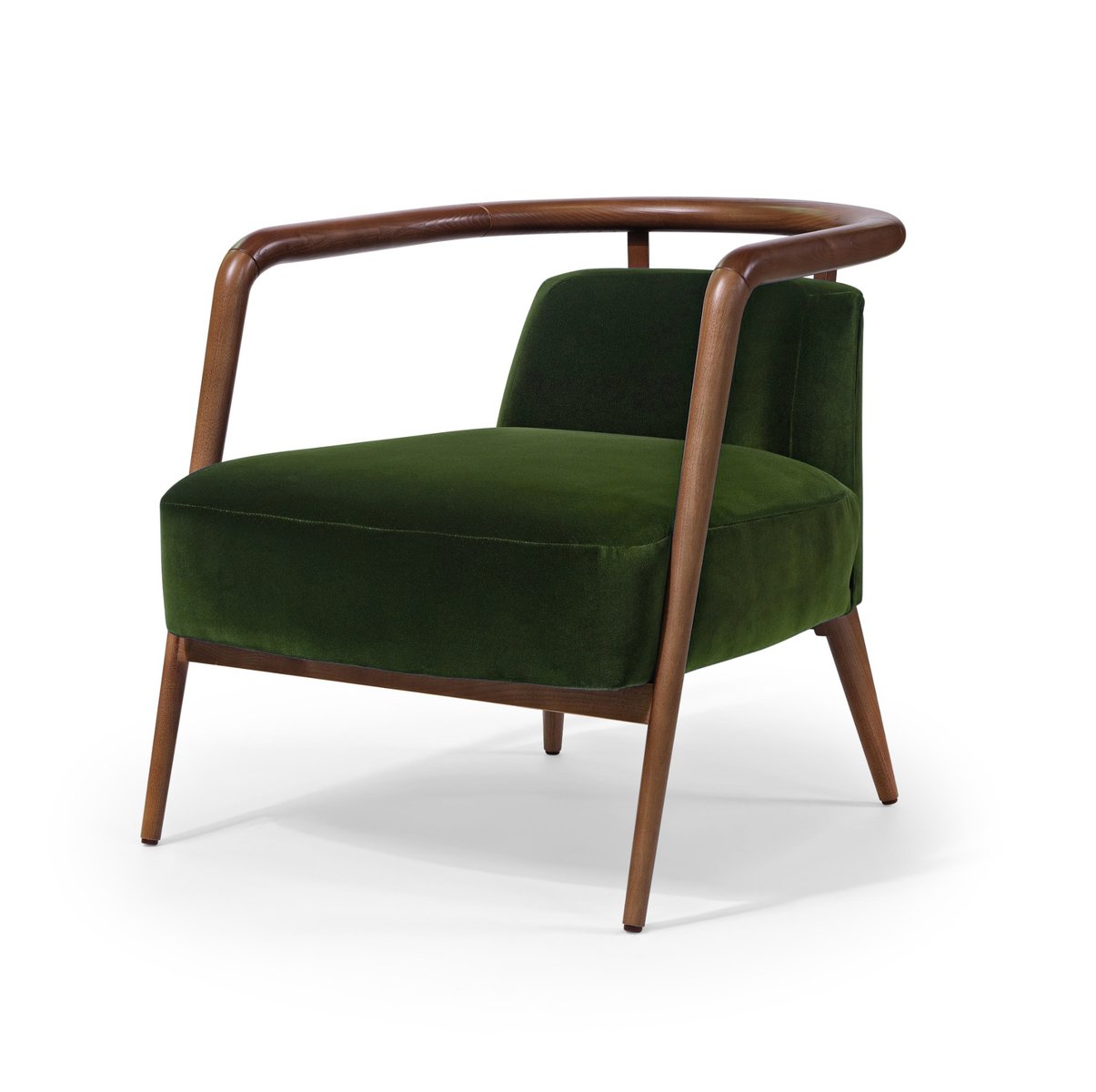 Essex Green Velvet Armchair by Javier Gomez