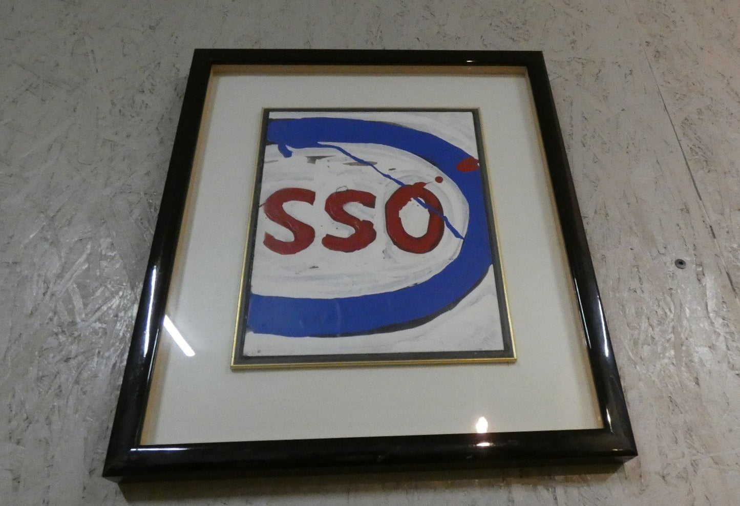 Esso Acrylic Painting by Luciano Melegari Il Parmigiano, 1991