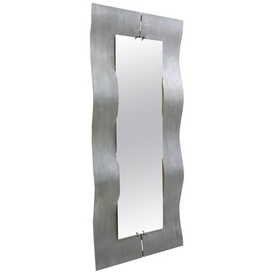 Etched Aluminium Wave Full Length Mirror by Lorenzo Burchiellaro, 1970-FGA-922787