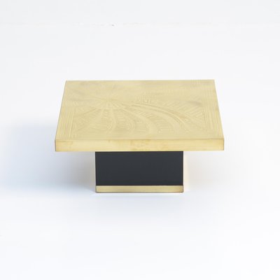 Etched Brass Side Table by Georges Mathias for Belform, 1970s-VT-639806