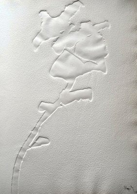 Étienne Hajdu, Flowers 1, 1970, Hand Signed Relief Engraving-NRC-1398266