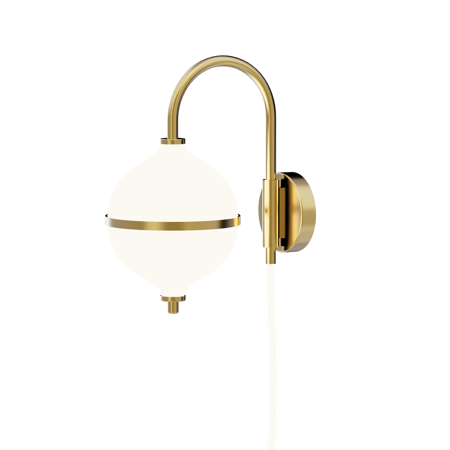 Eternal Moonlight Wall Lamp Ø15 by Rebello #White Cord