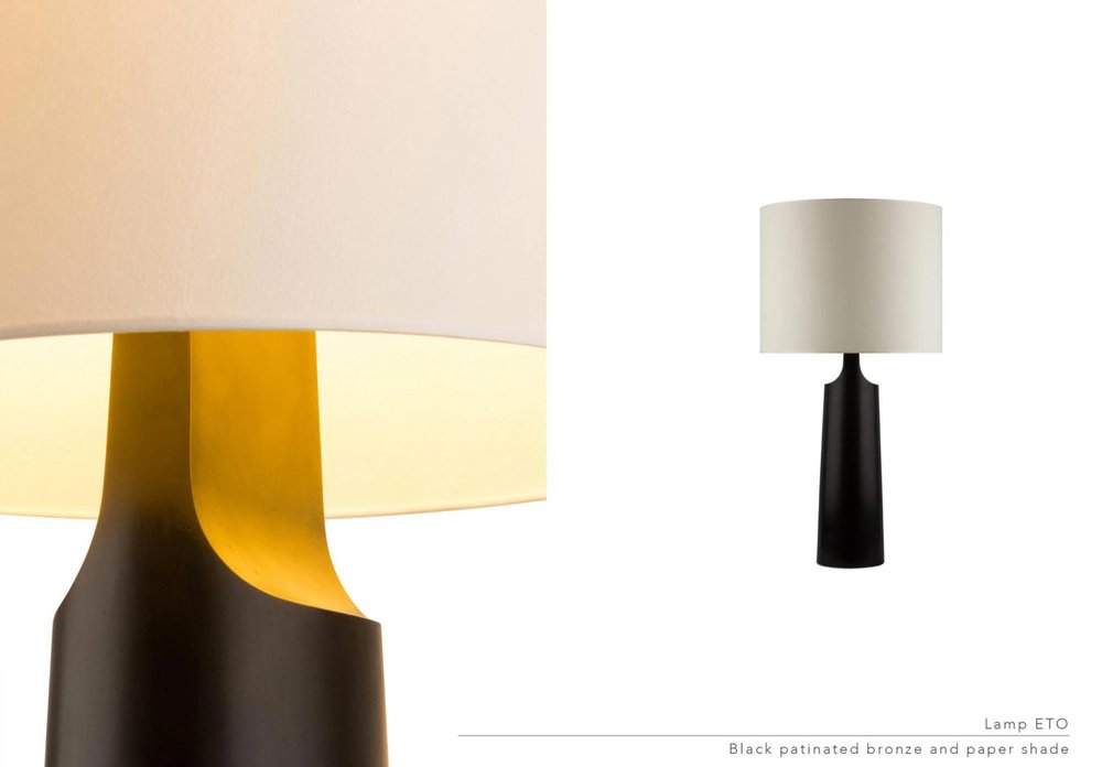 Eto Floor Lamp with Paper Shade by LK Edition