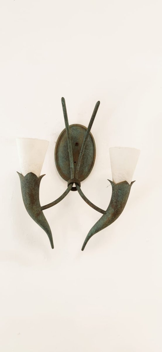 Etruscan Brass Wall Light