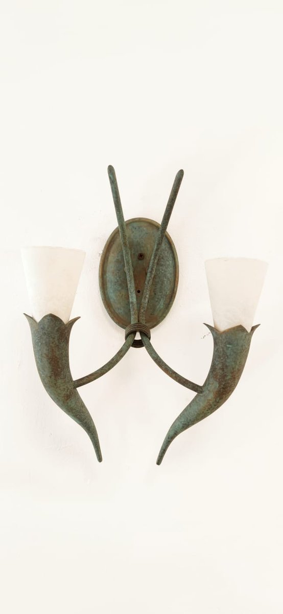 Etruscan Brass Wall Light