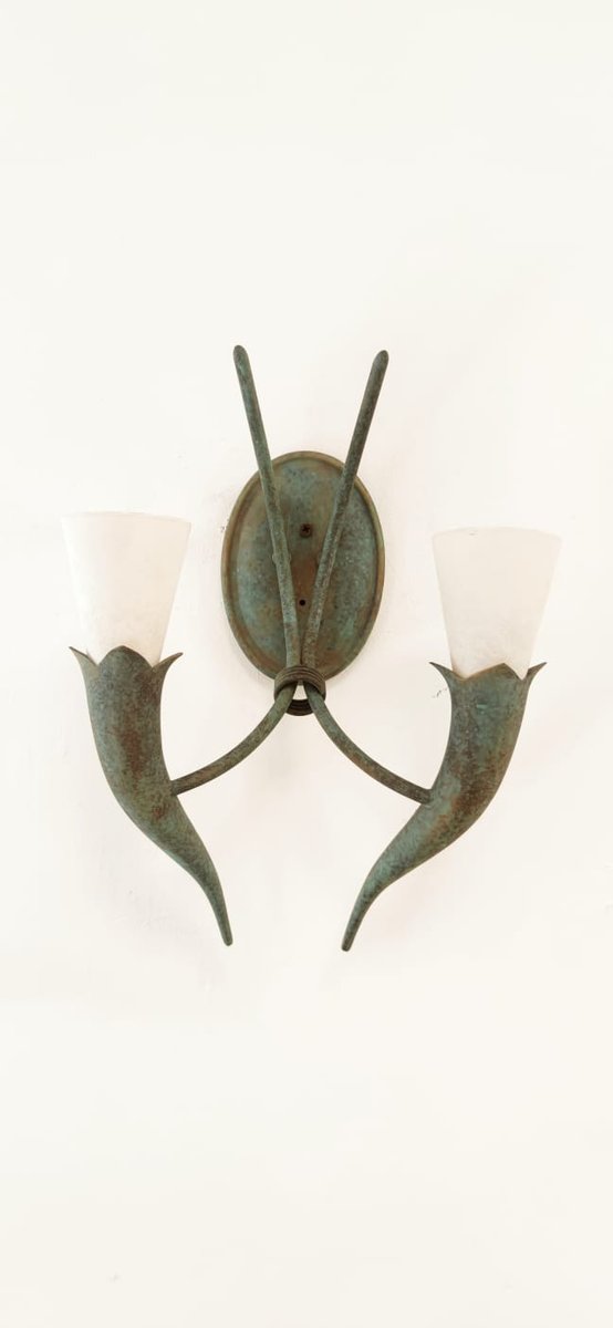 Etruscan Brass Wall Light