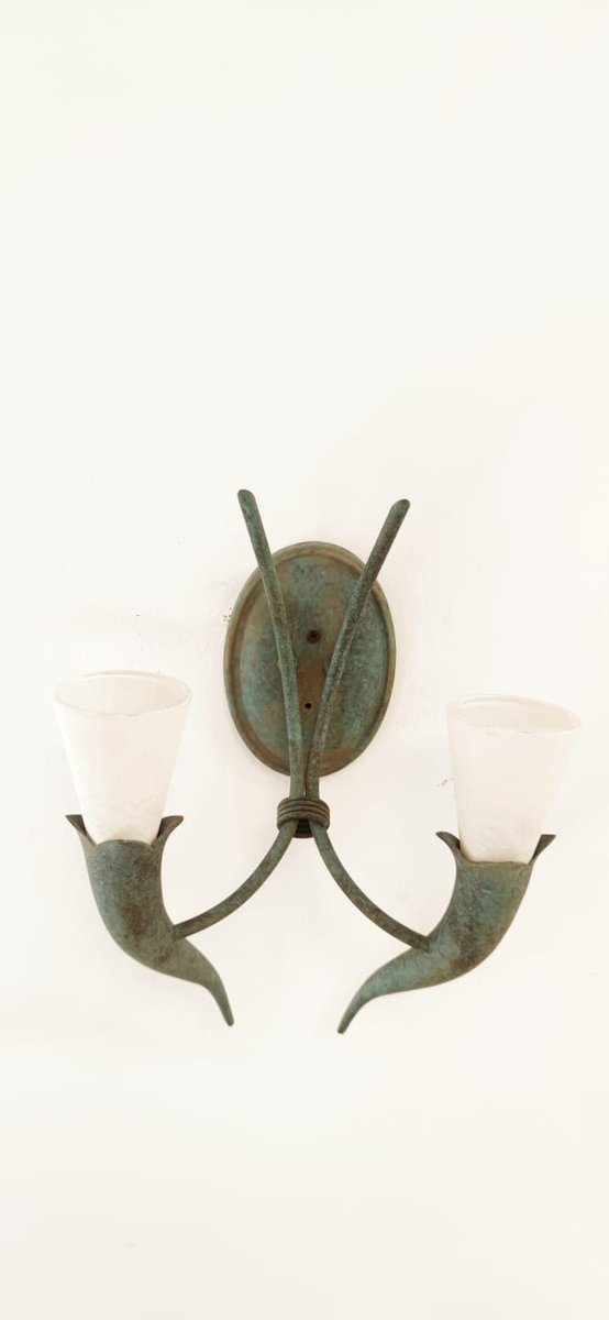 Etruscan Brass Wall Light