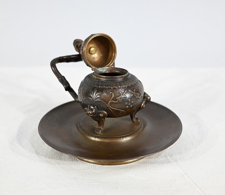 Etruscan Inkwell in Bronze by F. Barbedienne, 19th Century-RVK-1746272