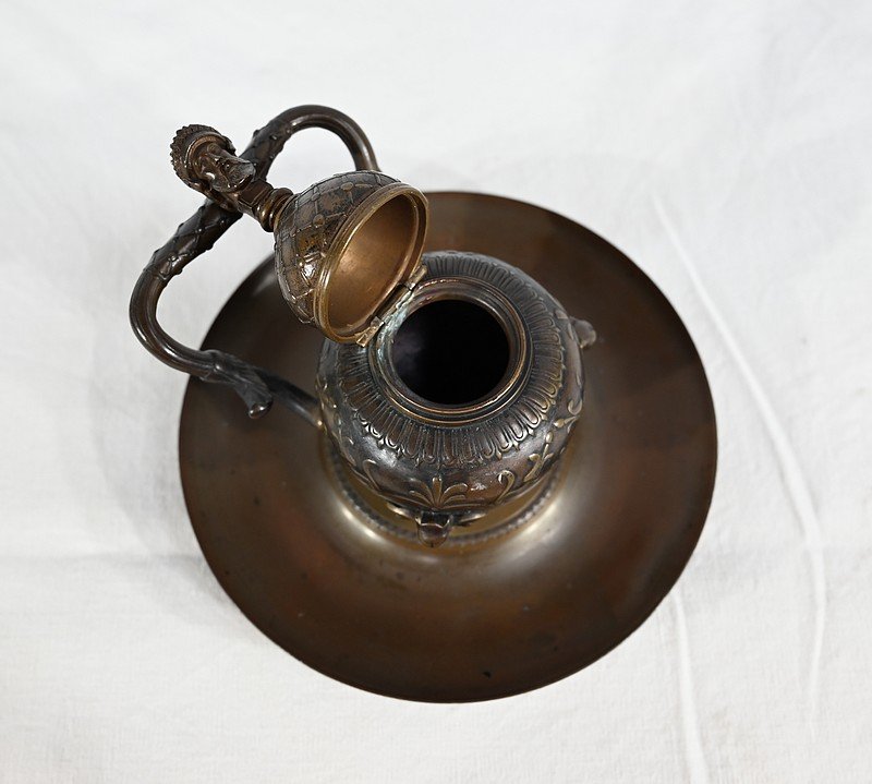 Etruscan Inkwell in Bronze by F. Barbedienne, 19th Century