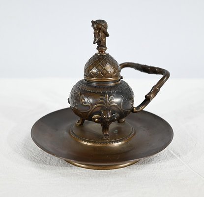 Etruscan Inkwell in Bronze by F. Barbedienne, 19th Century-RVK-1746272