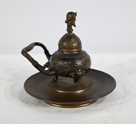 Etruscan Inkwell in Bronze by F. Barbedienne, 19th Century-RVK-1746272