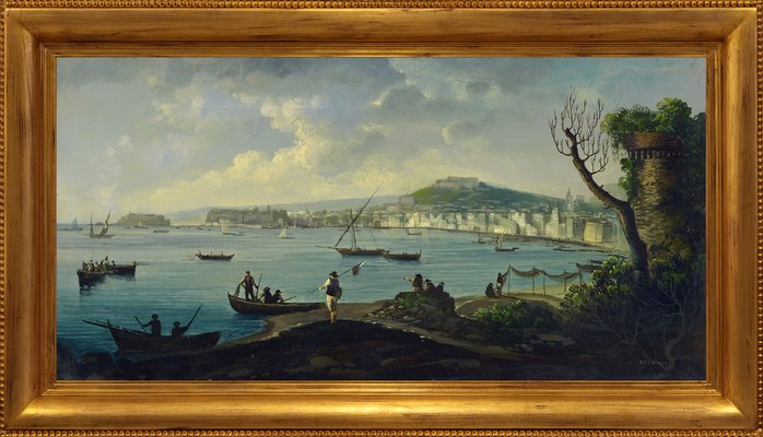 Ettore Ferrante, Naples, 1990s, Oil on Canvas, Framed-VHF-1174545