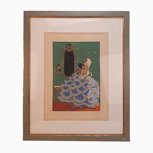 Ettore Tito, Lovers, Print, Framed-TCS-1148519