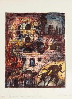 Eugene Berma, Escape from Troy, Lithograph, 1967-ZCI-833222