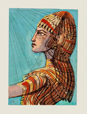 Eugène Berman, Costume, Ink and Watercolor on Paper, 1950s-ZCI-1781551