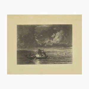 Eugène Burnand, Fishermen, Etching, Late 19th Century-ZCI-2029868