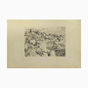 Eugène Burnand, Hillside, Etching, Late 19th Century-ZCI-2029870