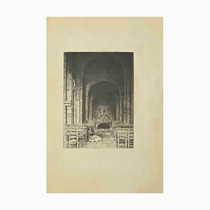 Eugène Burnand, In the Church, Etching, Late 19th Century-ZCI-2029875