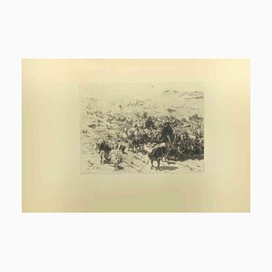 Eugène Burnand, The Descent of the Herds, Etching, Late 19th Century-ZCI-2029888