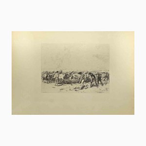 Eugène Burnand, The Framers, Etching, Late 19th Century-ZCI-2029872