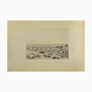 Eugène Burnand, The Herd, Etching, Late 19th Century-ZCI-2029871